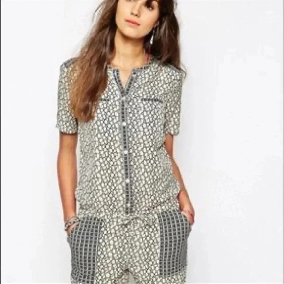 Maison Scotch Sahara Social printed romper jumpsuit - Picture 2 of 12